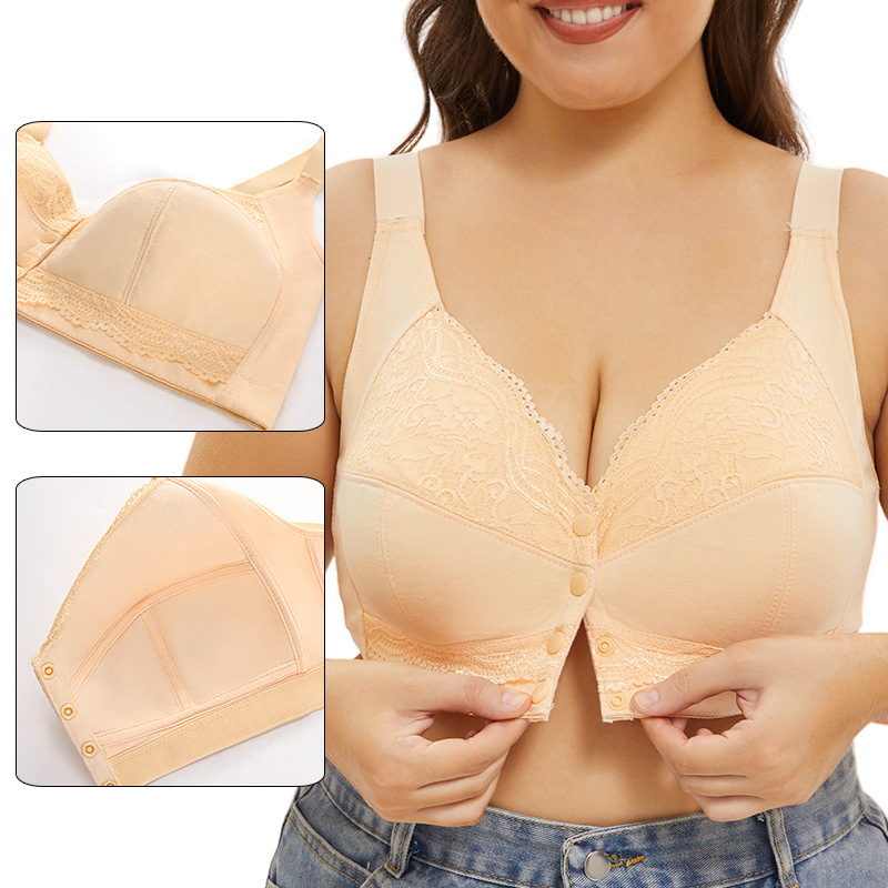 Bralette Triangle Set - A-G ถ้วยผู้หญิง PLUS ขนาด Bra ปิดด้านหน้า