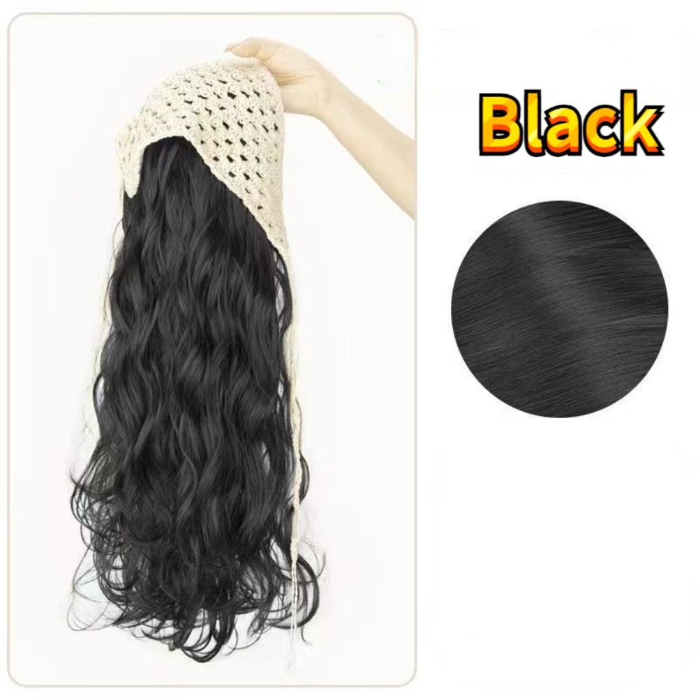 Headband Summer Knit - วิกผมแฟชั่น 65 ซม. ผ้าโพกศีรษะทรงสามเหลี่ยม แบบโปร่ง ขายดี
