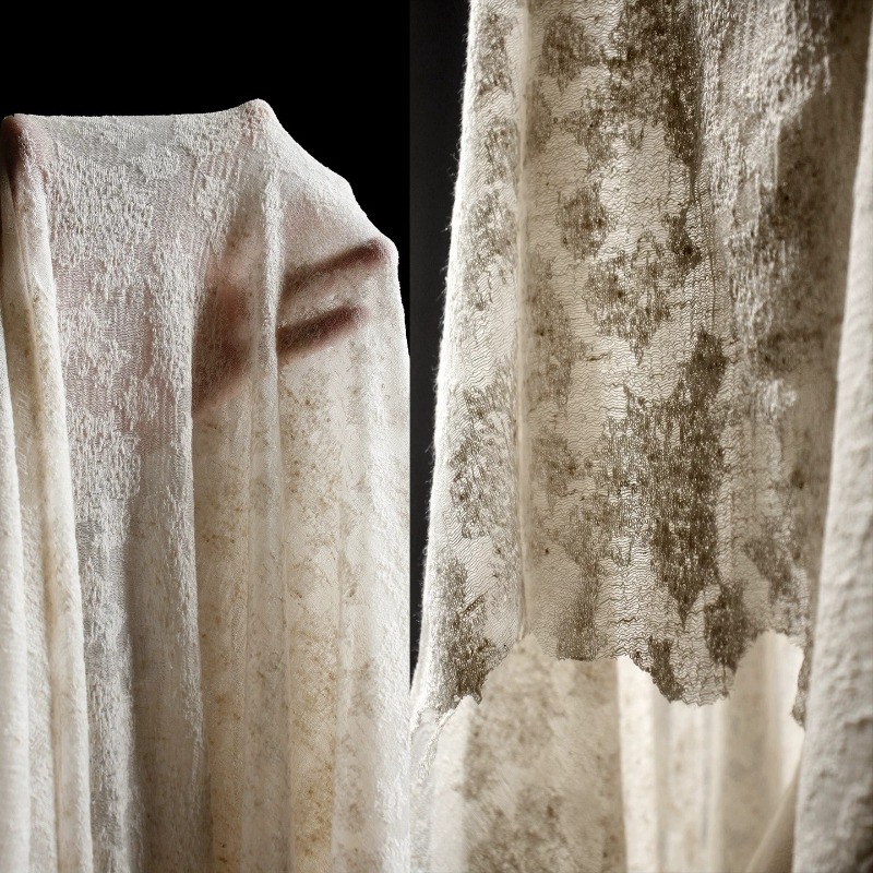 Linen Dress Wrap - ผ้าฝ้ายลินินถักเนื้อวินเทจแบบดิสเทรส ยืดหยุ่น ระบายอากาศได้ดี ใช้ทำผ้าคลุมไหล่ ชุดเดรส หรืออุปกรณ์เย็บผ้า