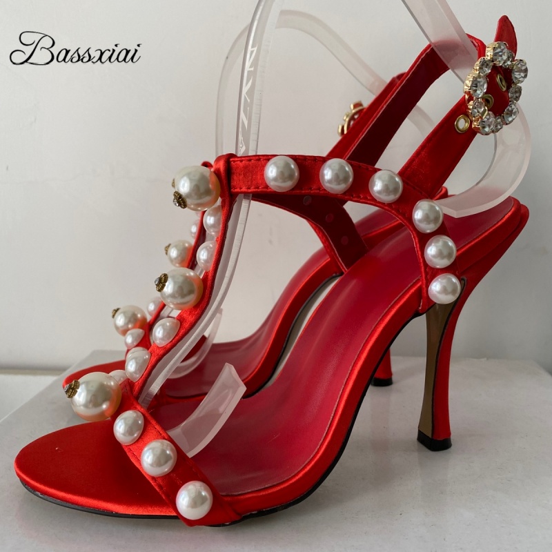 รองเท้าส้นเข็มแบบมีสายรัดข้อเท - Sandal Strappy Heeled บทวิจารณ์และราคา