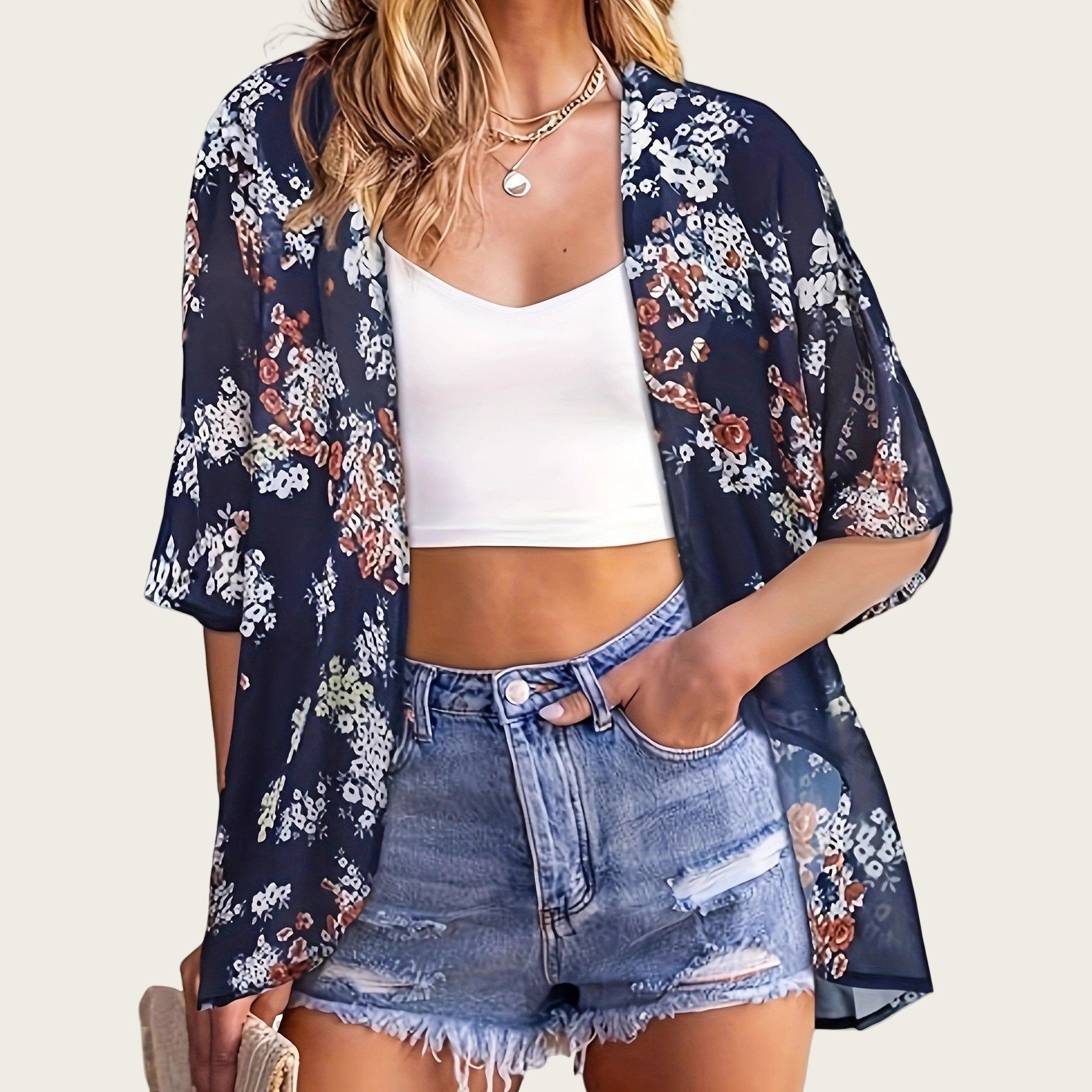 ชุดว่ายน้ำผู้หญิง 2025 คาร์ดิแ - Kimono Sheer Floral บทวิจารณ์และราคา