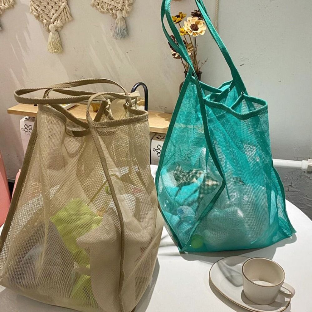 กระเป๋าชายหาดแบบตาข่าย น้ำหนัก - Tote Bag Beach บทวิจารณ์และราคา