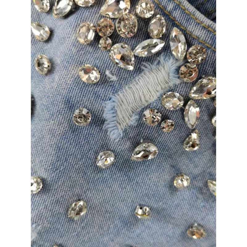 กางเกงยีนส์ขาสั้นสไตล์สาวฮอตปร - Shorts Denim Frayed บทวิจารณ์และราคา