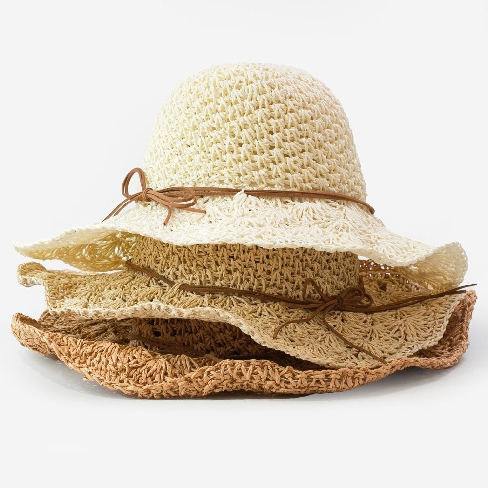 หมวกสานโครเชต์แฮนด์เมด ปีกกว้า - Hat Floppy Wide บทวิจารณ์และราคา