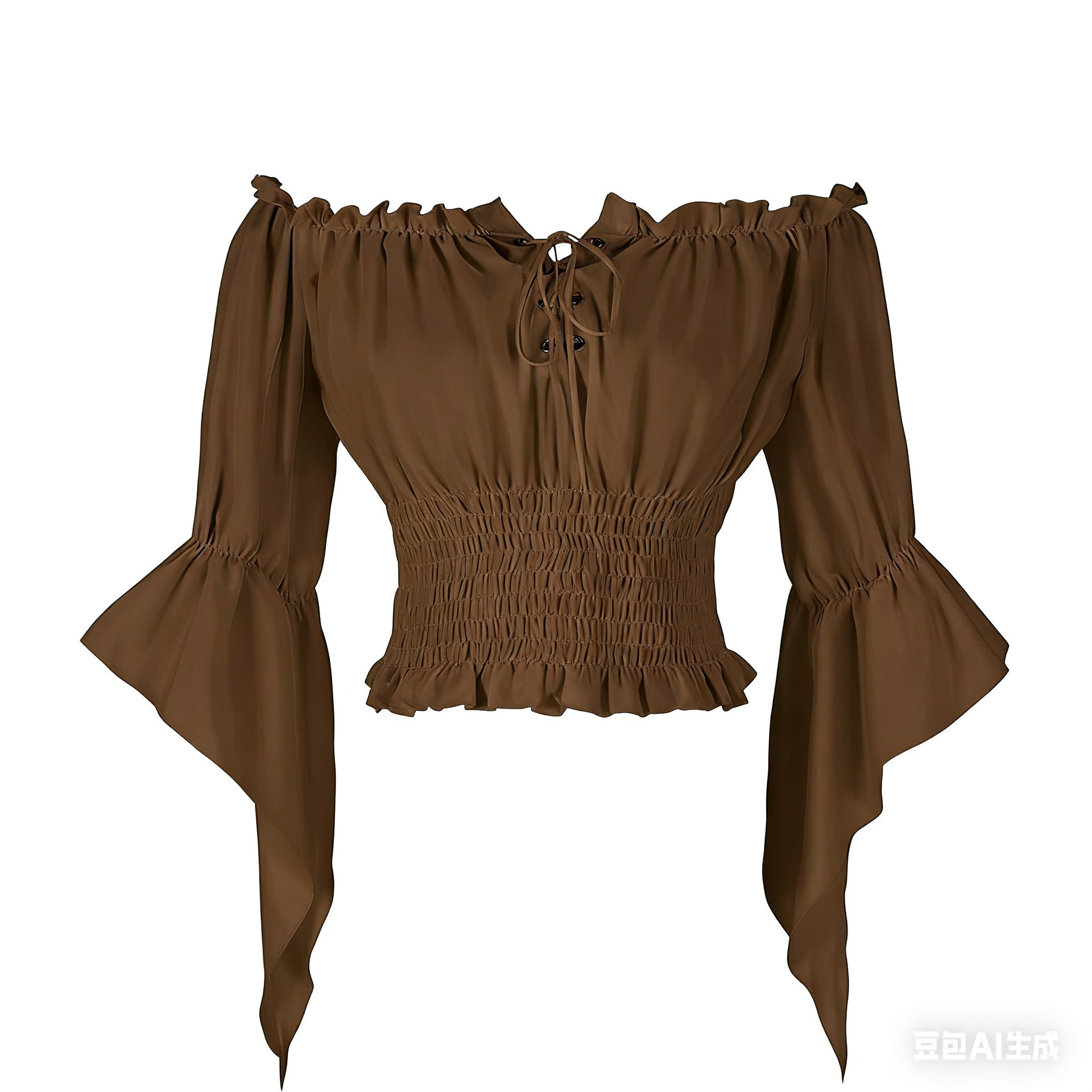 เสื้อผ้าสตรีสไตล์เรอเนซองส์ยุค - Blouse Off Shoulder บทวิจารณ์และราคา