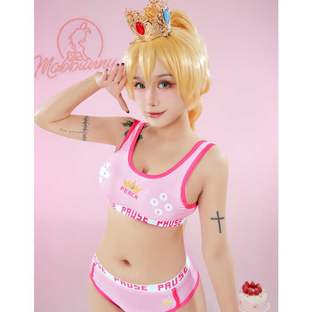 Mobbunny เสื้อกล้ามกีฬารุ่นพีช - Bralette Triangle Set บทวิจารณ์และราคา
