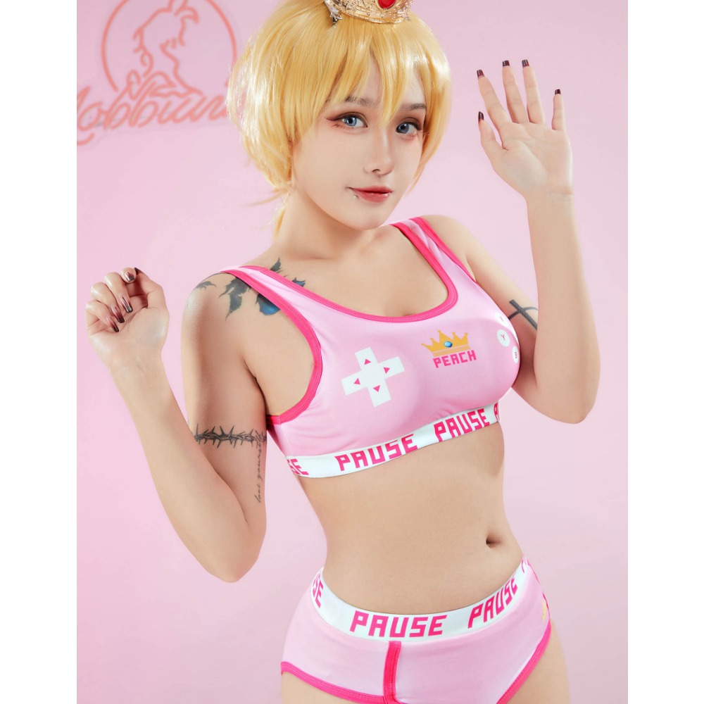 Mobbunny เสื้อกล้ามกีฬารุ่นพีช - Bralette Triangle Set บทวิจารณ์และราคา