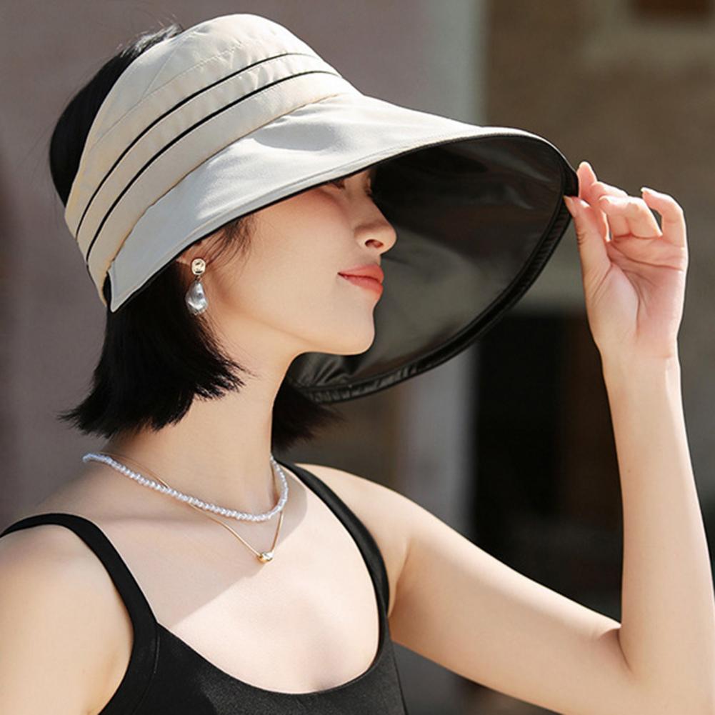 หมวกกันแดดสำหรับผู้หญิงพร้อมรู - Hat Floppy Wide บทวิจารณ์และราคา