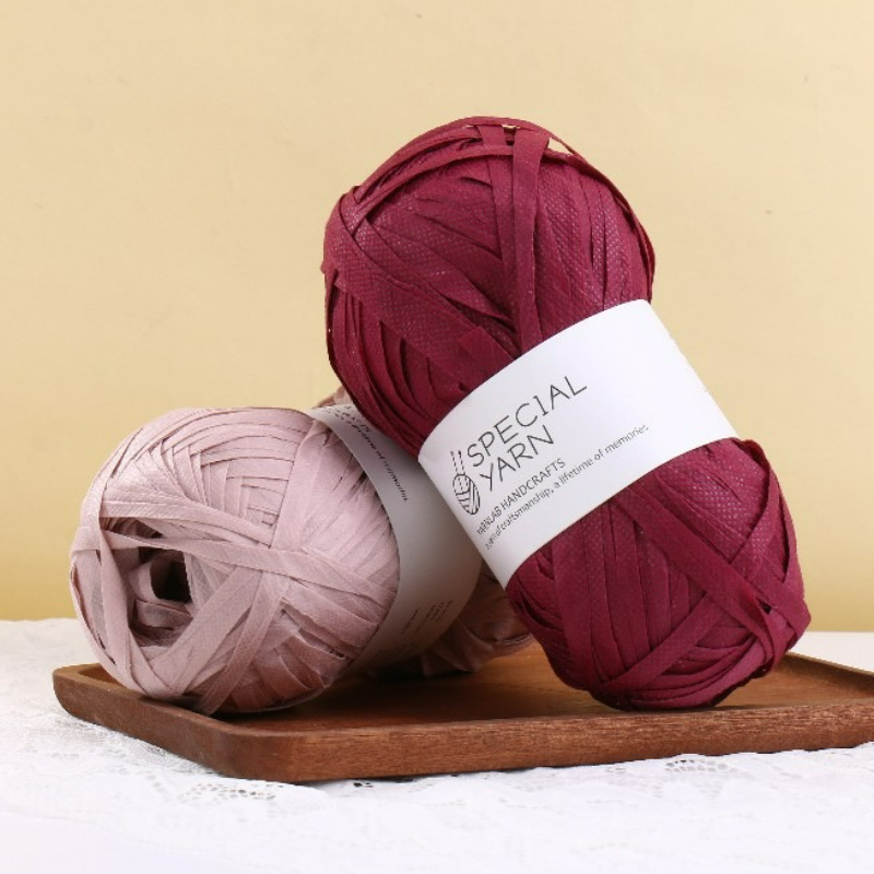 เส้นใยราฟเฟียแบบแบน 100 กรัม/ช - Crochet Bag Raffia บทวิจารณ์และราคา