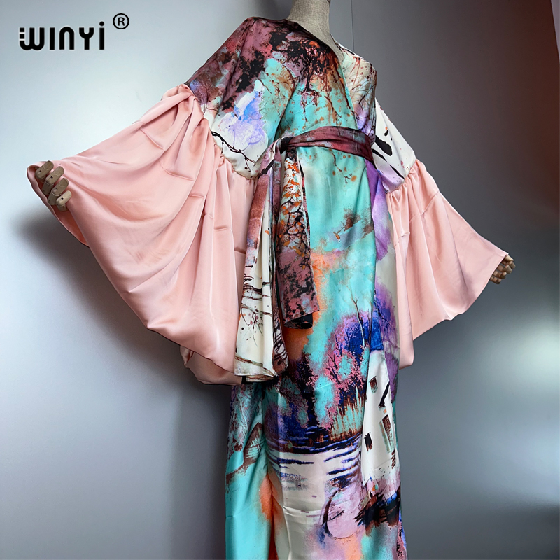 WINYI ฤดูร้อนชุดกิโมโนปาร์ตี้ช - Cover Up Kaftan บทวิจารณ์และราคา