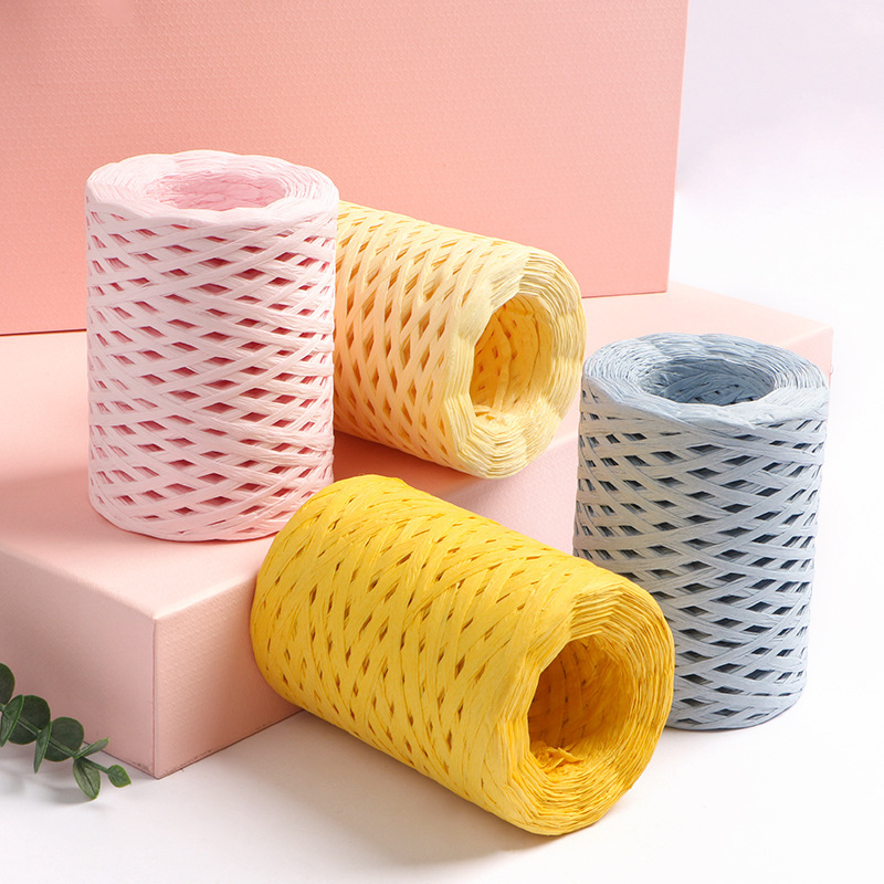 150M ธรรมชาติ Raffia ฟางเส้นด้ - Crochet Bag Raffia บทวิจารณ์และราคา