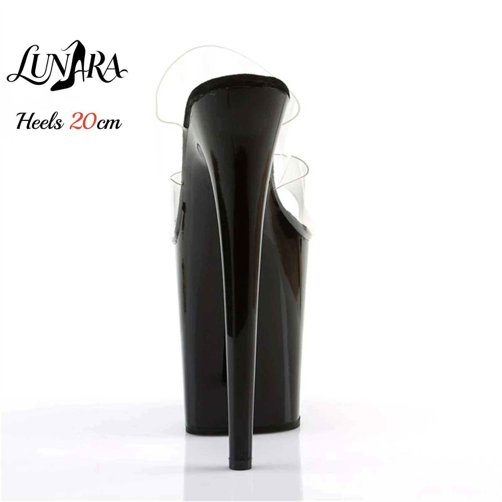 รองเท้าส้นสูงแบบสไลด์พลาสติกใส - Sandal Strappy Heeled บทวิจารณ์และราคา