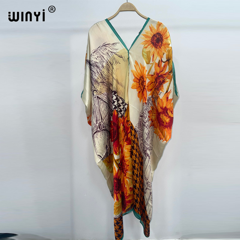 WINYI 2023ใหม่แฟชั่นโบฮีเมียพิ - Cover Up Kaftan บทวิจารณ์และราคา