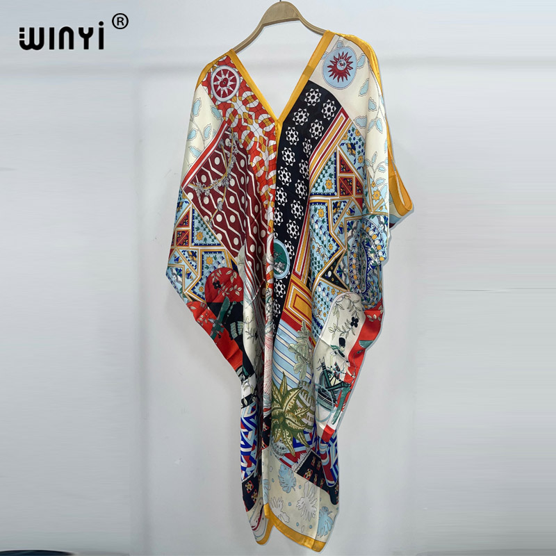 WINYI 2023ใหม่แฟชั่นโบฮีเมียพิ - Cover Up Kaftan บทวิจารณ์และราคา