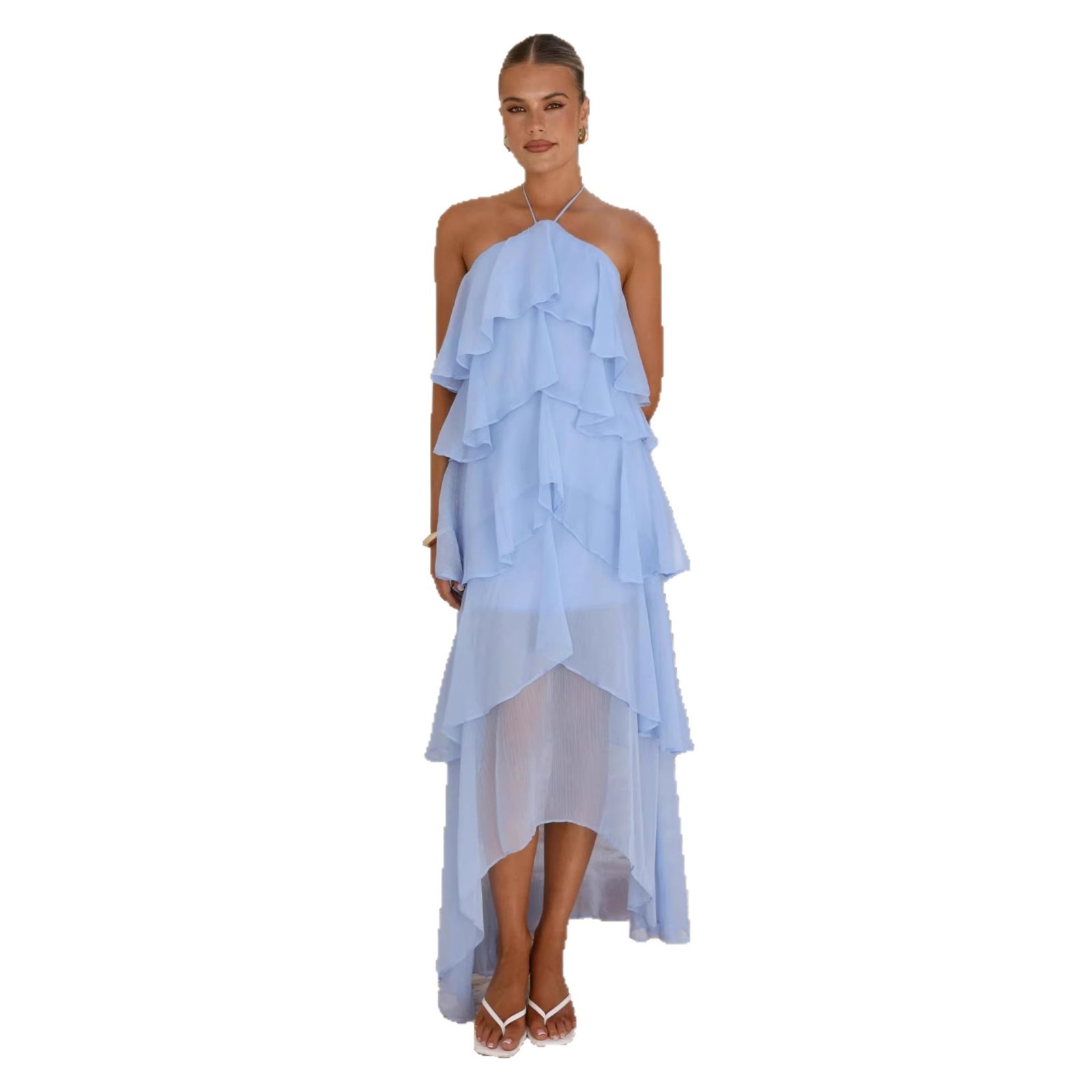 ชุดเดรสแม็กซี่สำหรับงานปาร์ตี้ - Maxi Dress Halter บทวิจารณ์และราคา