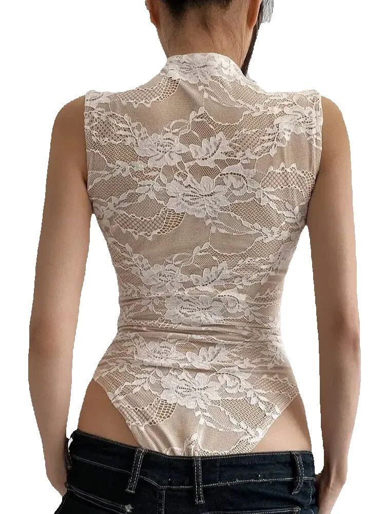 2025ผู้หญิงฤดูร้อนElegant Beig - Romper Floral Print บทวิจารณ์และราคา