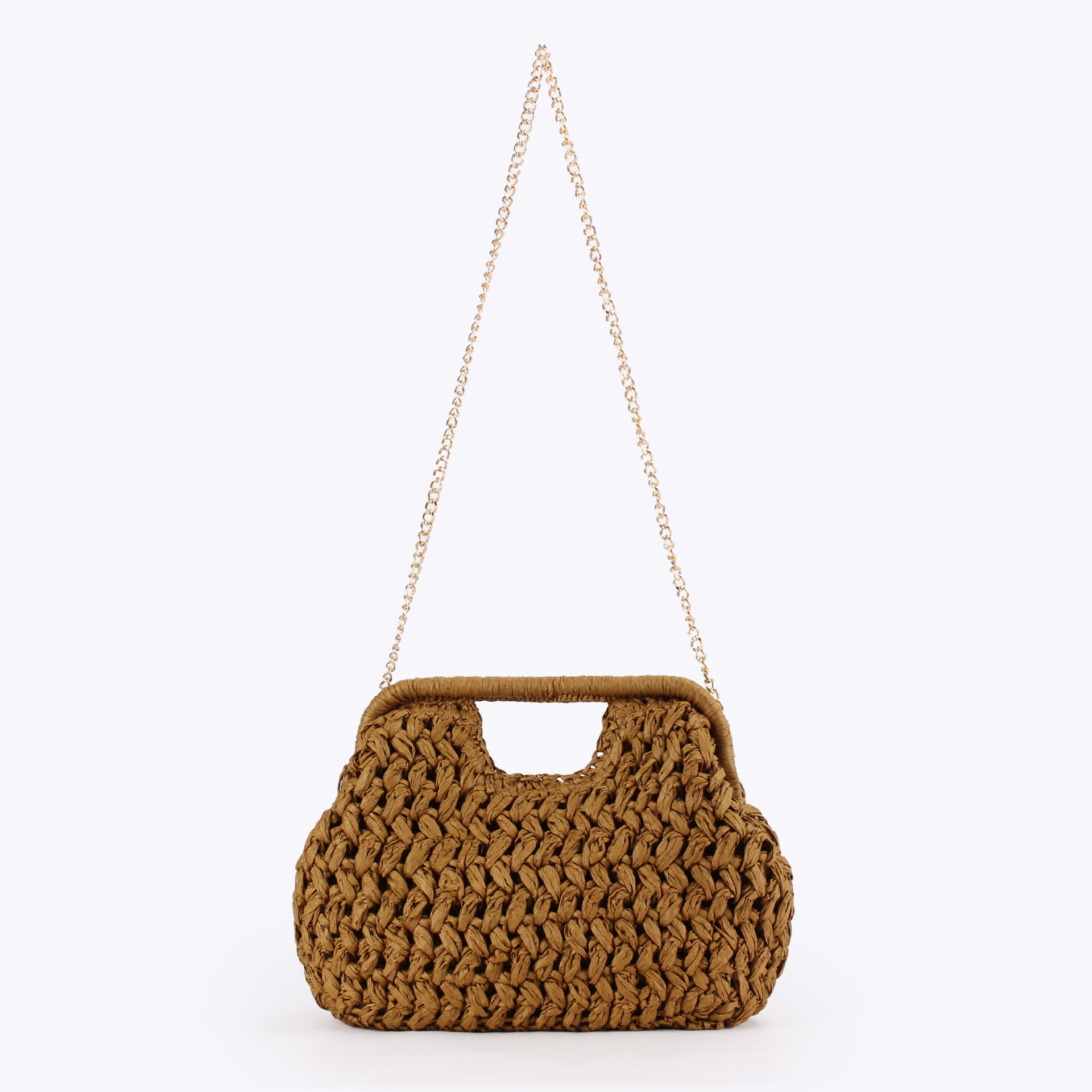 กระเป๋าถือสานลายโซ่สำหรับสุภาพ - Crochet Bag Raffia บทวิจารณ์และราคา