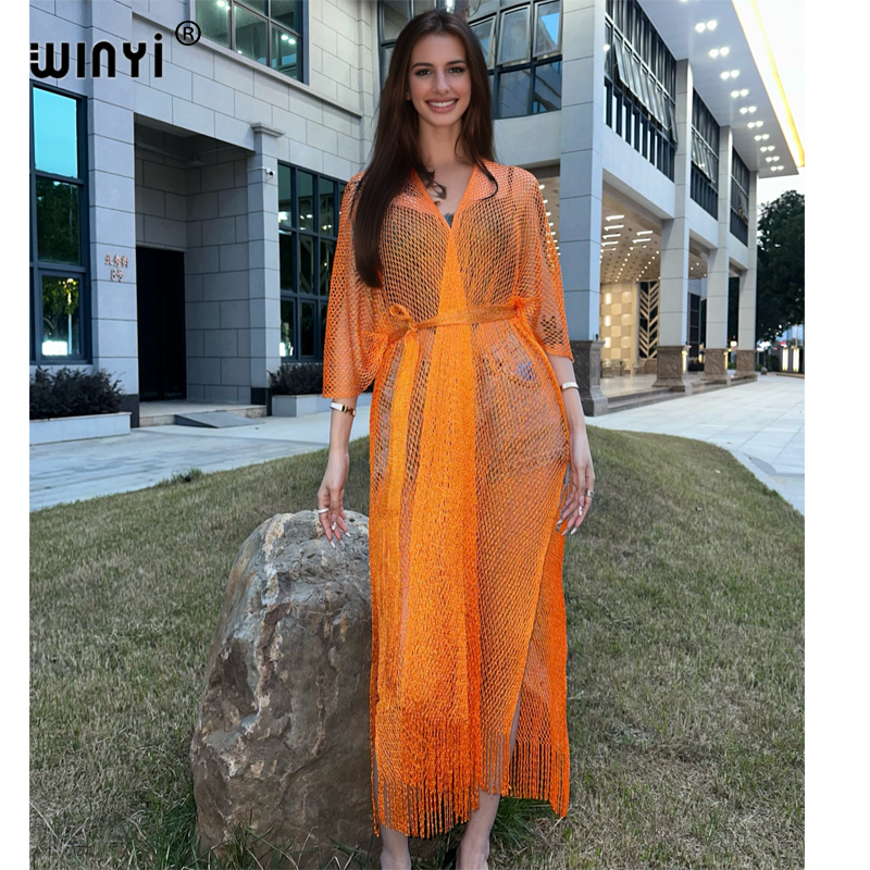 Winyi ชุดเดรสเซ็กซี่กิโมโนชายห - Cover Up Kaftan บทวิจารณ์และราคา