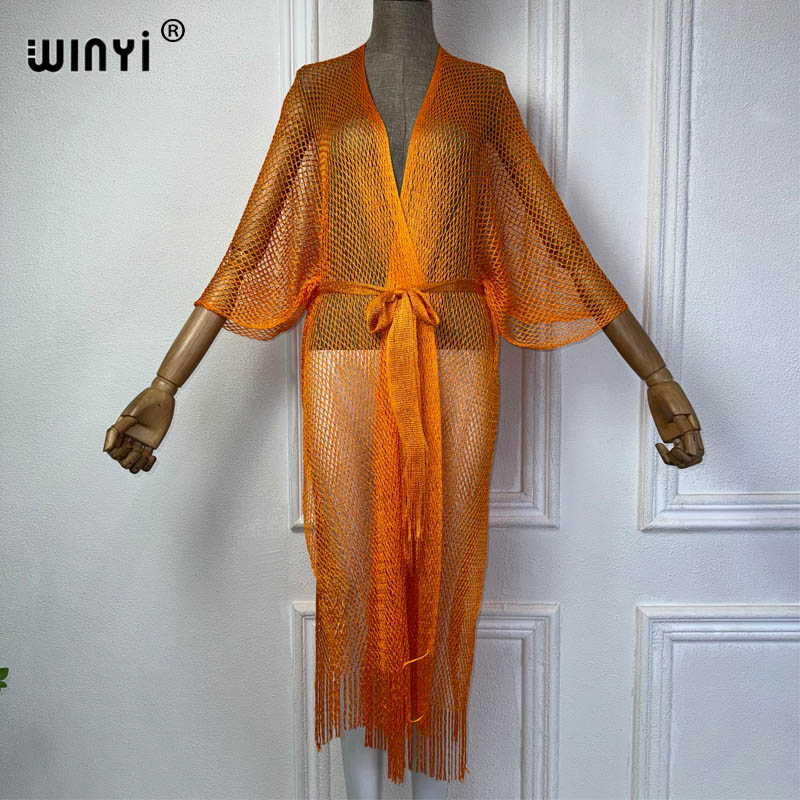Winyi ชุดเดรสเซ็กซี่กิโมโนชายห - Cover Up Kaftan บทวิจารณ์และราคา