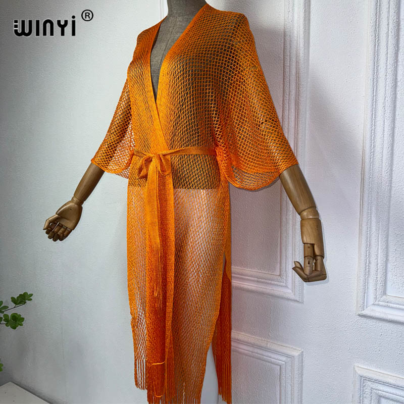 Winyi ชุดเดรสเซ็กซี่กิโมโนชายห - Cover Up Kaftan บทวิจารณ์และราคา
