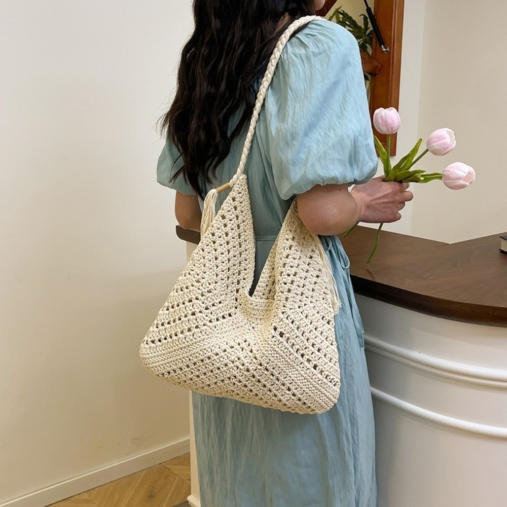 กระเป๋าถือสะพายไหล่สไตล์โบฮีเม - Tote Bag Beach บทวิจารณ์และราคา