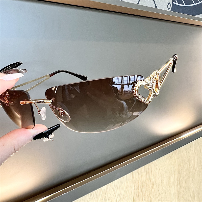 แว่นกันแดดทรงแคทอายแบบไร้กรอบ  - Sunglasses Cat Eye บทวิจารณ์และราคา