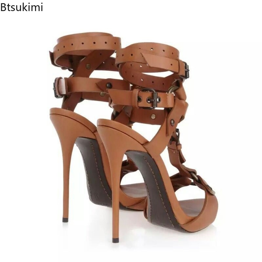 รองเท้าส้นสูงสไตล์กลาดิเอเตอร์ - Sandal Strappy Heeled บทวิจารณ์และราคา