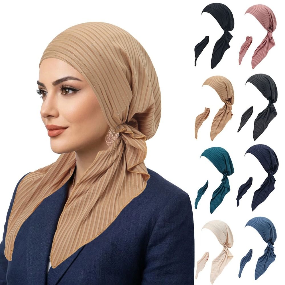ผ้าโพกหัวแบบผูกสำเร็จรูป ผ้าถั - Headband Summer Knit บทวิจารณ์และราคา