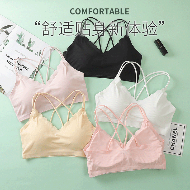 ชุดชั้นในเซ็กซี่บราไร้ตะเข็บบร - Bralette Triangle Set บทวิจารณ์และราคา