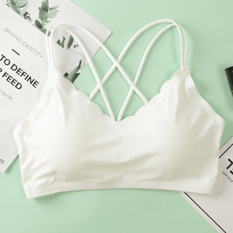 ชุดชั้นในเซ็กซี่บราไร้ตะเข็บบร - Bralette Triangle Set บทวิจารณ์และราคา