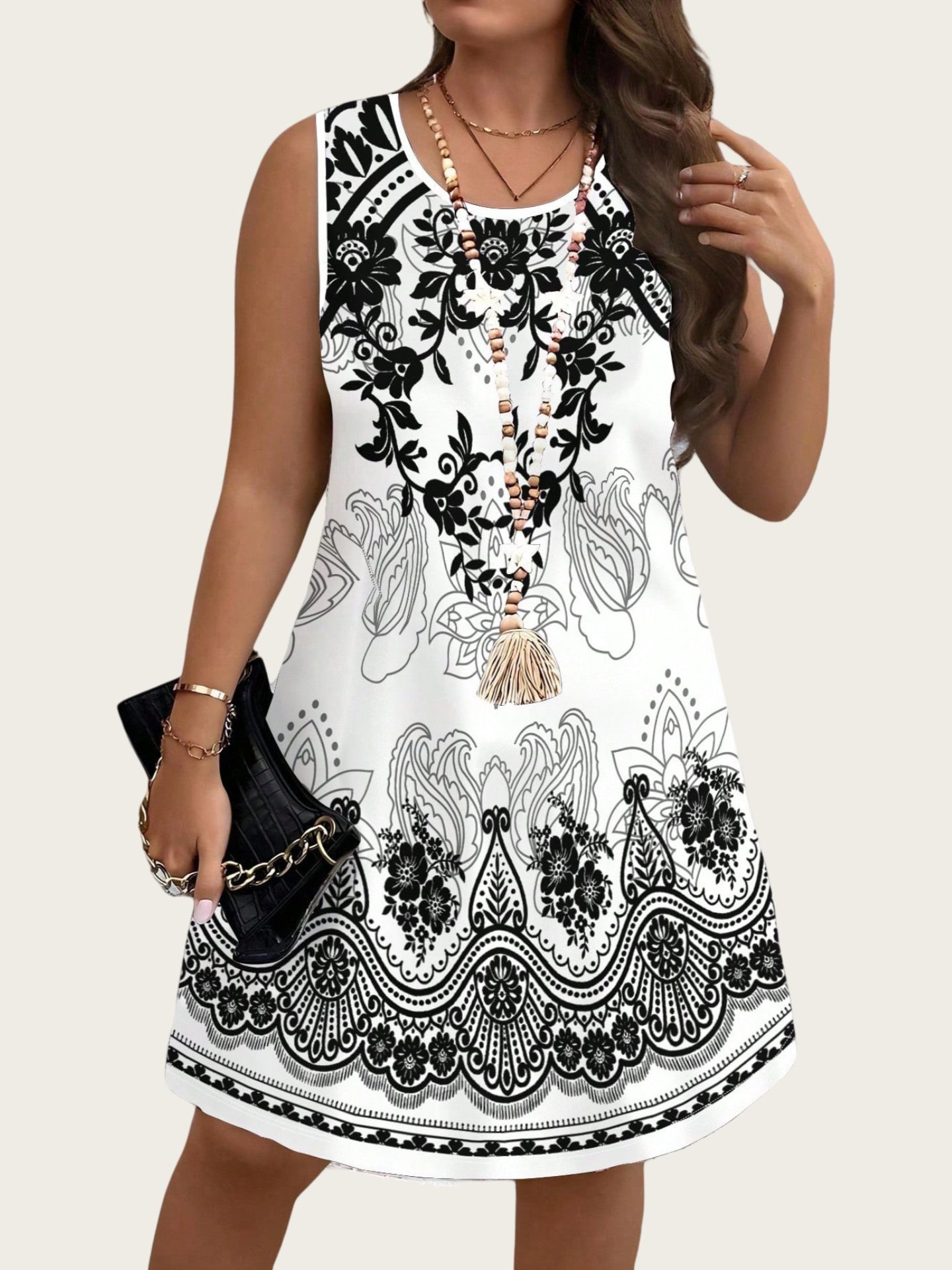 ชุดเดรสสไตล์วินเทจลายชนเผ่า ปร - Romper Floral Print บทวิจารณ์และราคา