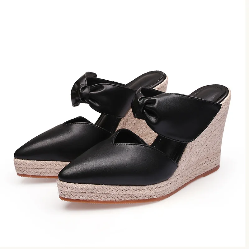 รองเท้าส้นสูงแบบสวมเปิดส้น ส้น - Wedge Espadrille Women บทวิจารณ์และราคา