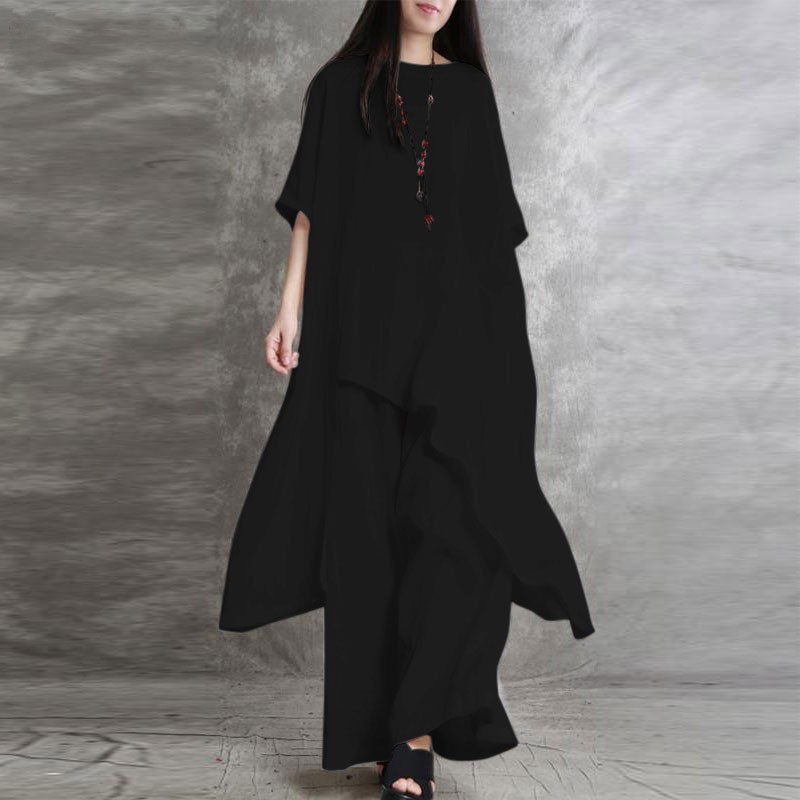 ชุด2ชิ้นสำหรับผู้หญิงชุดออกกำล - Linen Pant Wide บทวิจารณ์และราคา