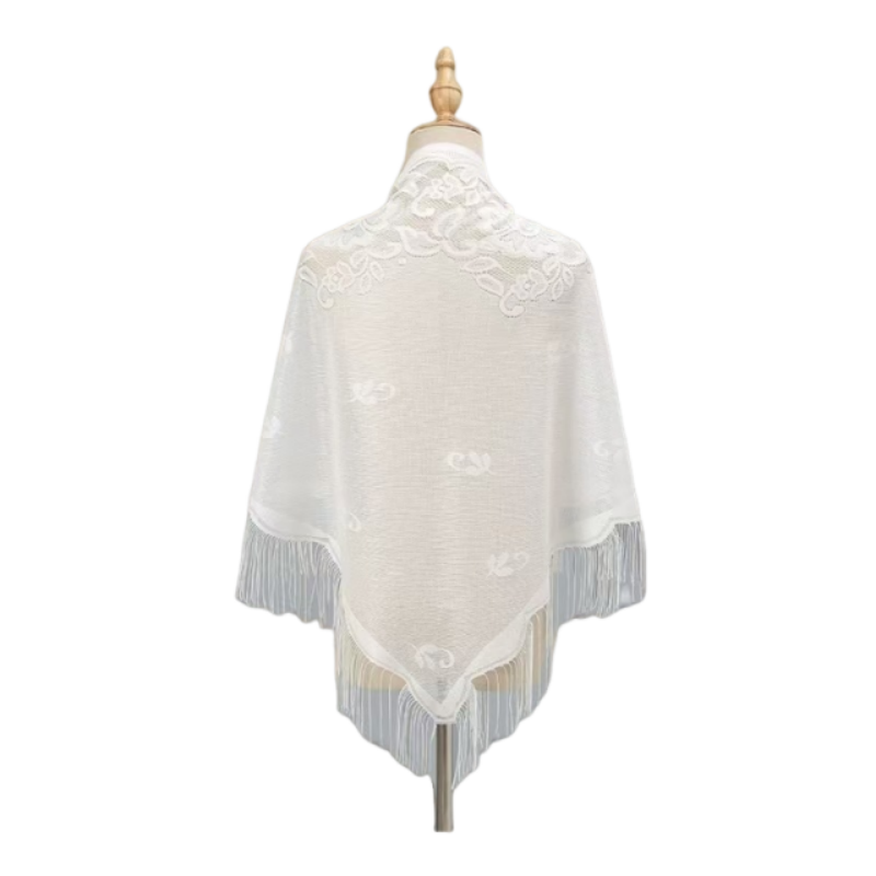 ผ้าคลุมไหล่ลูกไม้ลายดอกไม้สำหร - Kimono Sheer Floral บทวิจารณ์และราคา