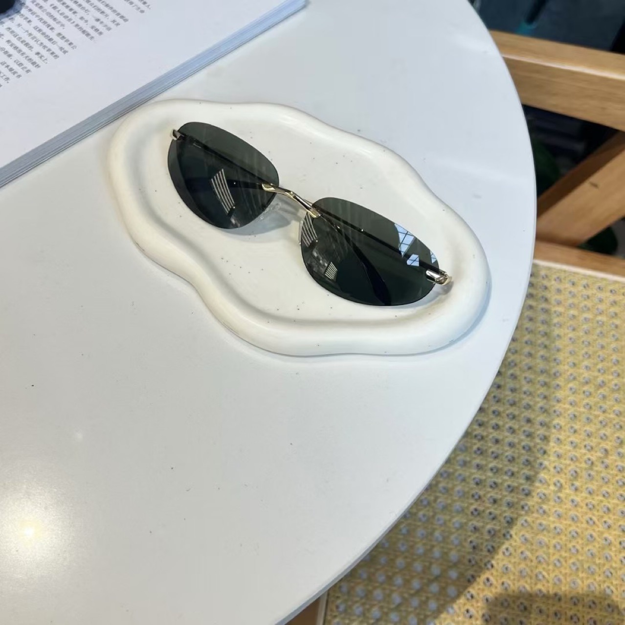 แว่นกันแดดไร้ขอบ UV400, แว่นกั - Sunglasses Cat Eye บทวิจารณ์และราคา