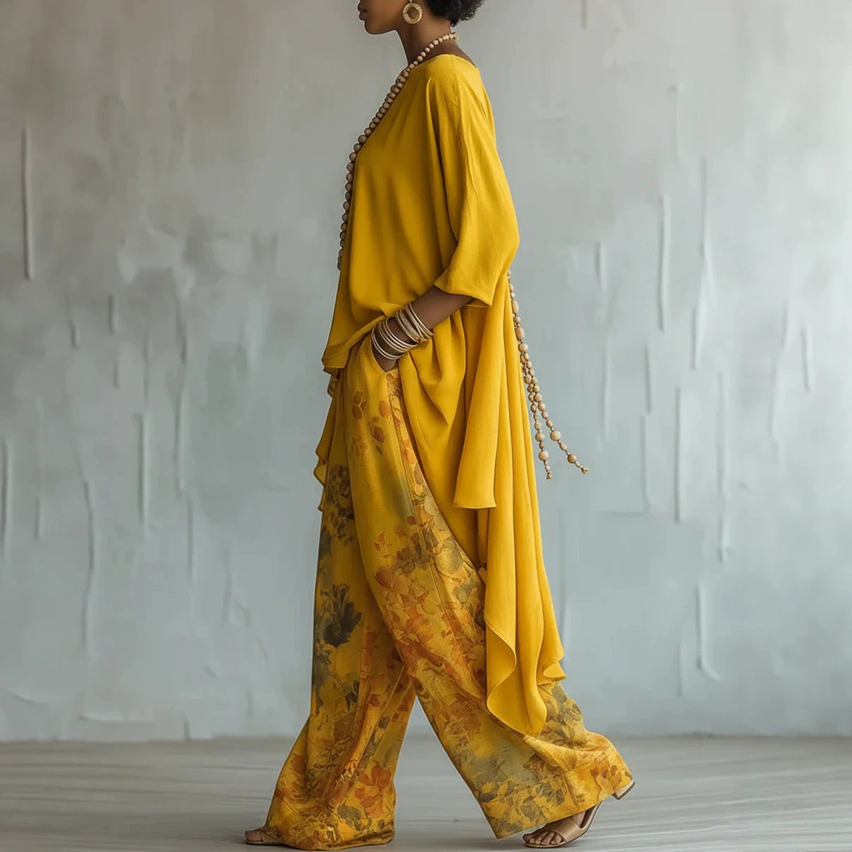 ชุดผ้าลินิน 2 ชิ้นสำหรับผู้หญิ - Linen Pant Wide บทวิจารณ์และราคา