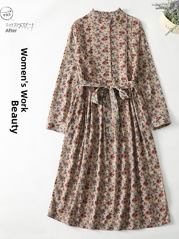 เดรสทรงเอพิมพ์ลายดอกไม้สุดหรูส - Midi Skirt Floral บทวิจารณ์และราคา