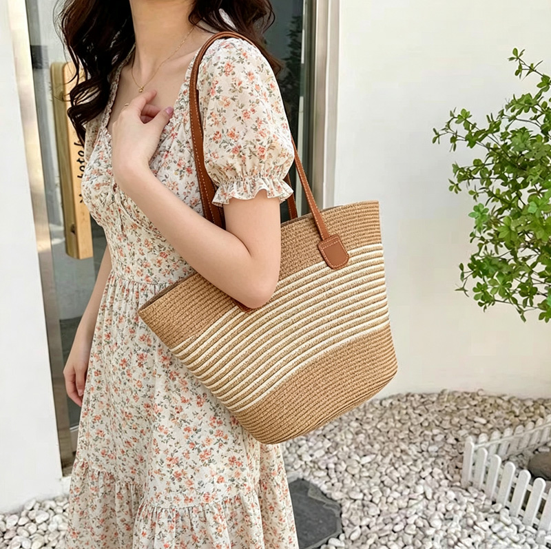 CLAREGQI กระเป๋าโท้ทลายทางสำหร - Tote Bag Beach บทวิจารณ์และราคา