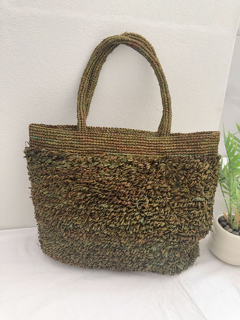 กระเป๋าฟางราฟเฟียสุดหรู สไตล์โ - Crochet Bag Raffia บทวิจารณ์และราคา