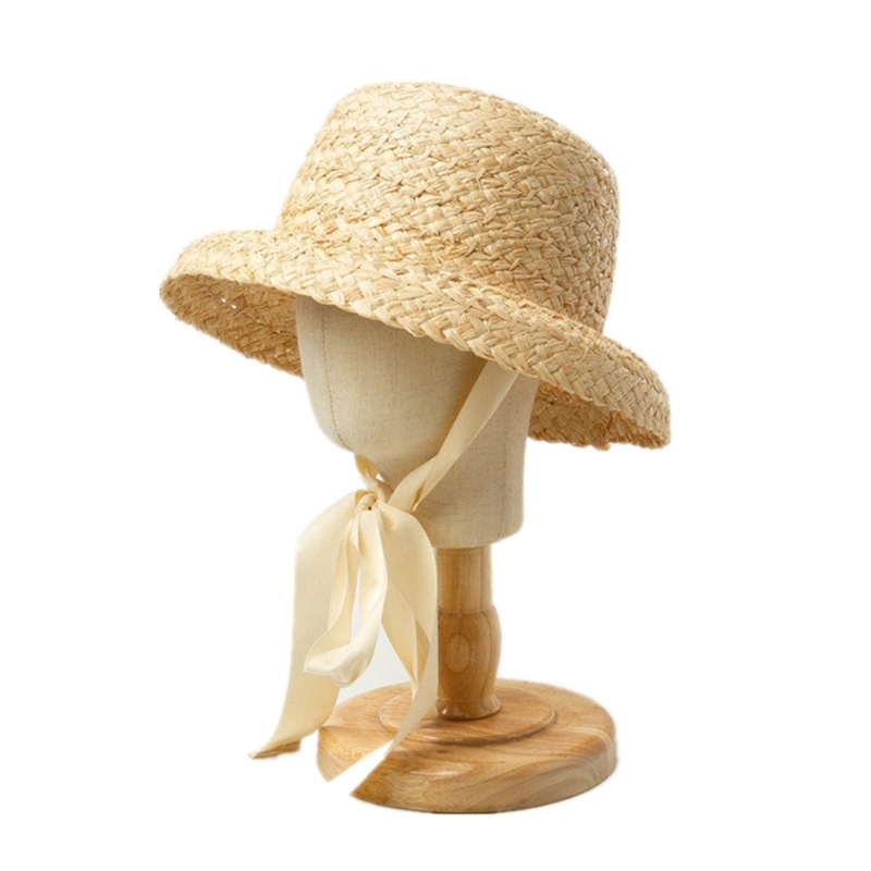 หมวกฟางถักมือสำหรับเด็กผู้หญิง - Hat Floppy Wide บทวิจารณ์และราคา