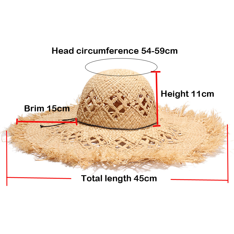 ผู้หญิงใหม่ฤดูร้อนธรรมชาติ Raf - Hat Floppy Wide บทวิจารณ์และราคา