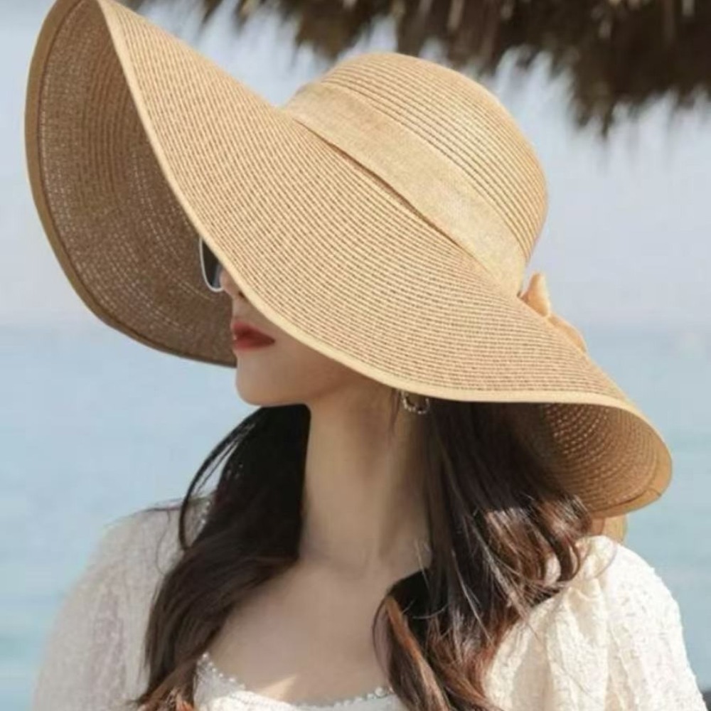 หมวกสานปีกกว้างสำหรับผู้หญิง ห - Hat Floppy Wide บทวิจารณ์และราคา