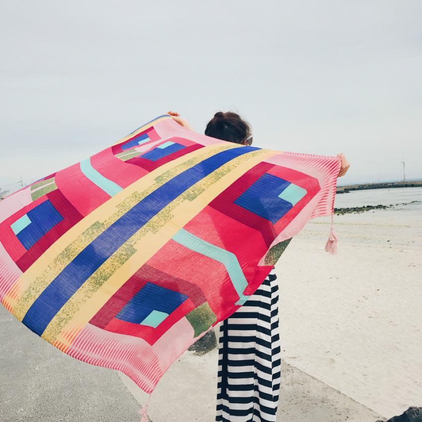 2018 ใหม่ 90x180 ซม.ผ้าฝ้าย Pa - Cover Up Kaftan บทวิจารณ์และราคา