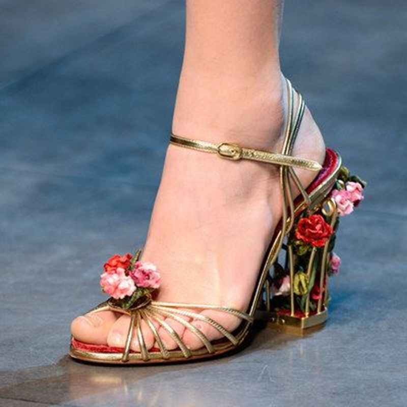 Luxury Bird Cage ผู้หญิงรองเท้ - Sandal Strappy Heeled บทวิจารณ์และราคา