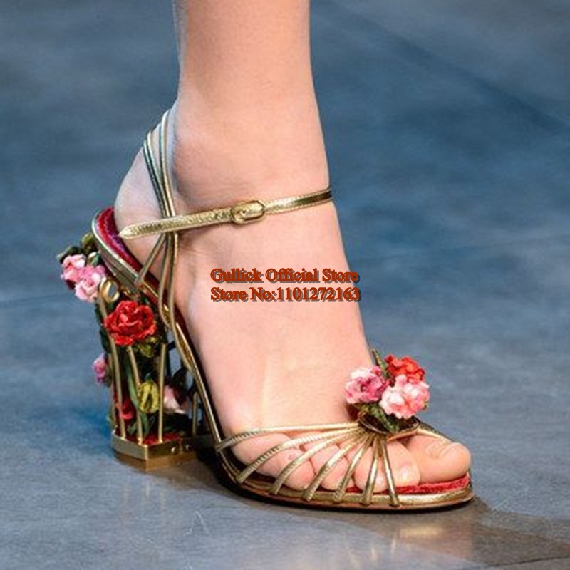 Luxury Bird Cage ผู้หญิงรองเท้ - Sandal Strappy Heeled บทวิจารณ์และราคา
