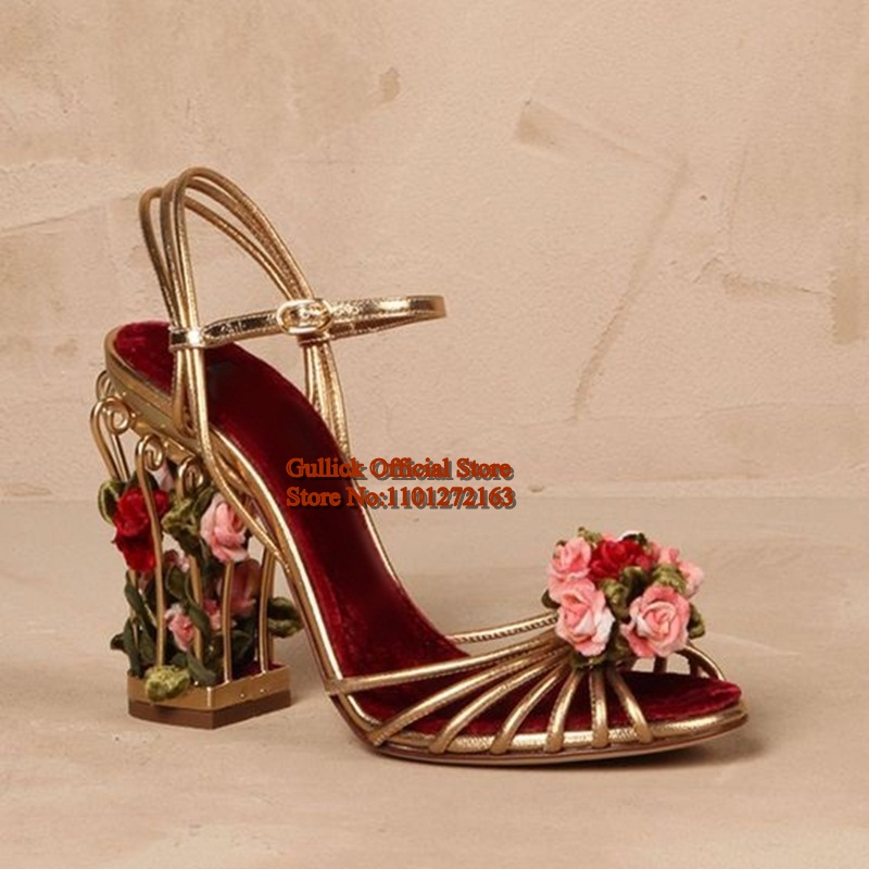 Luxury Bird Cage ผู้หญิงรองเท้ - Sandal Strappy Heeled บทวิจารณ์และราคา