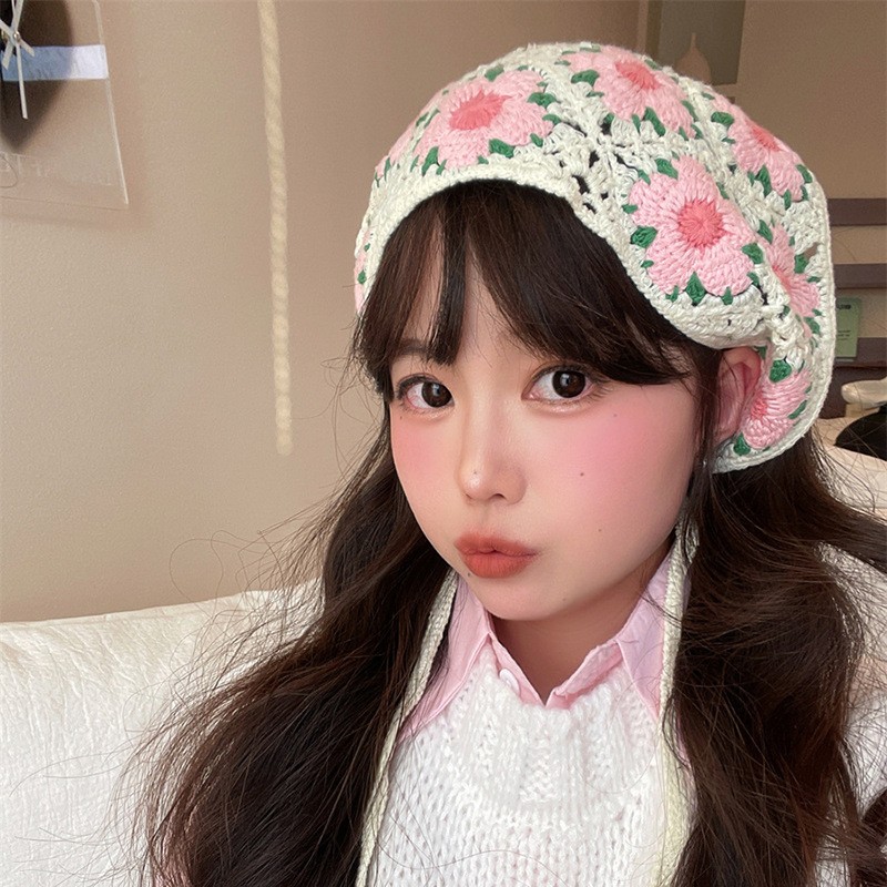 วินเทจทอผ้าถักดอกไม้สามเหลี่ยม - Headband Summer Knit บทวิจารณ์และราคา