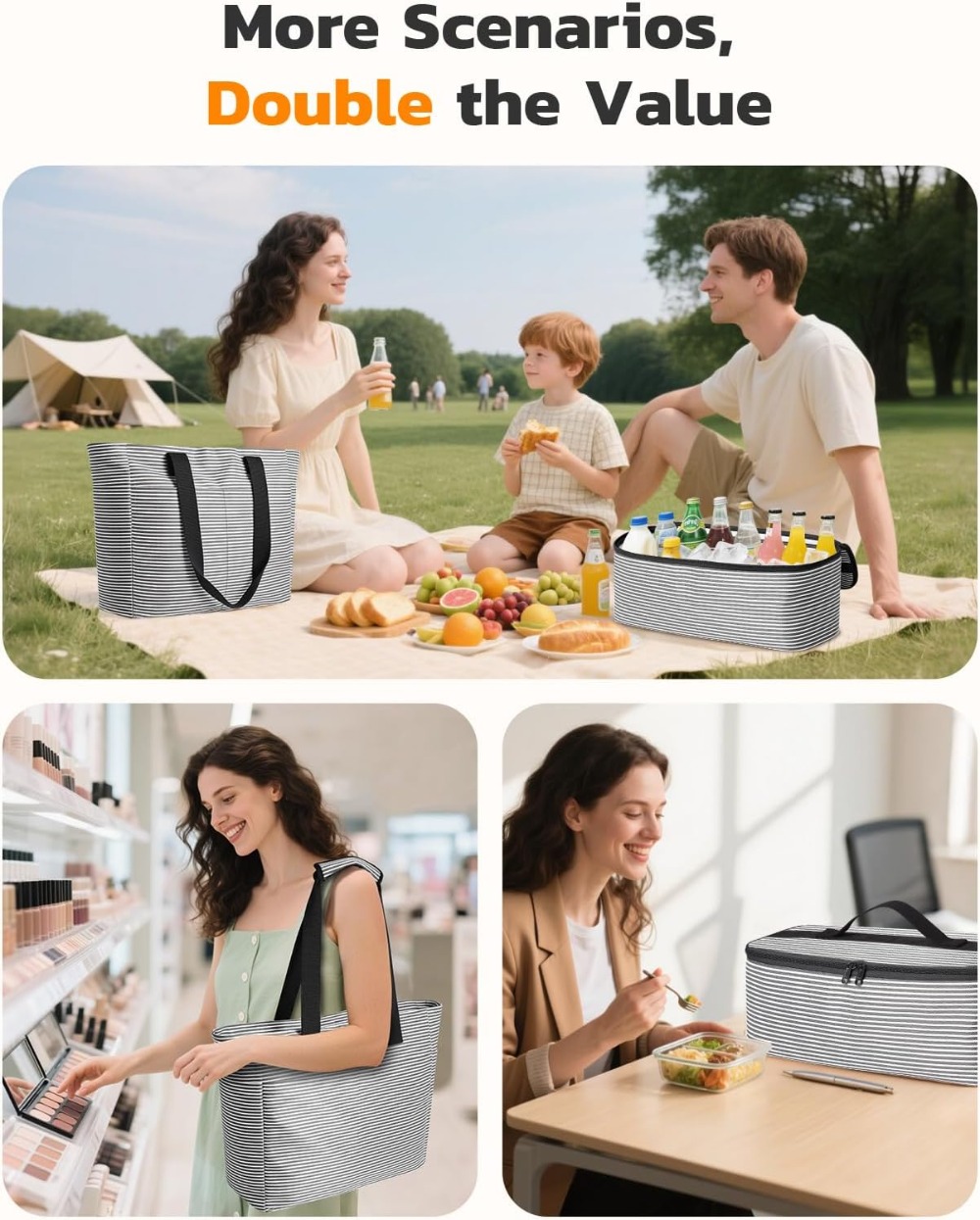 กระเป๋าชายหาดกันน้ำ 45 ลิตร แล - Tote Bag Beach บทวิจารณ์และราคา