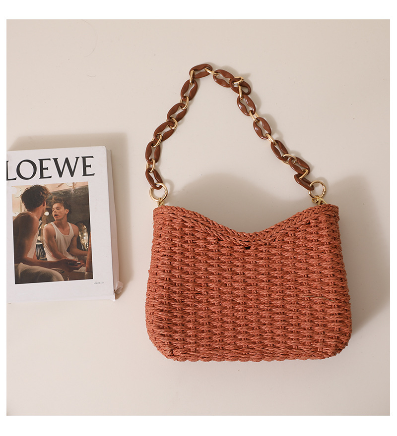 กระเป๋าสานจากฟางสำหรับผู้หญิง: - Tote Bag Beach บทวิจารณ์และราคา
