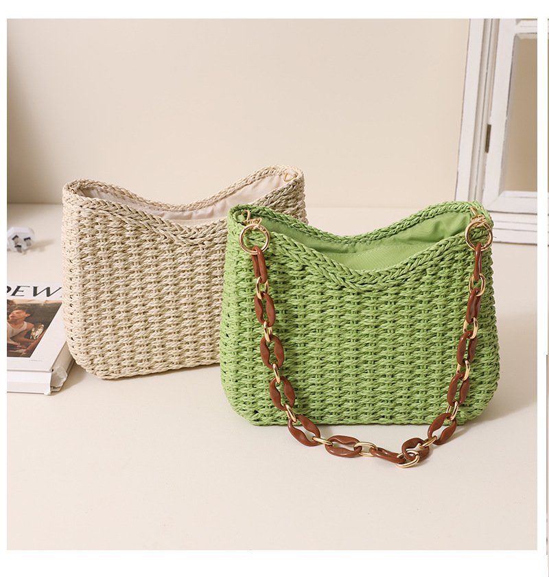 กระเป๋าสานจากฟางสำหรับผู้หญิง: - Tote Bag Beach บทวิจารณ์และราคา